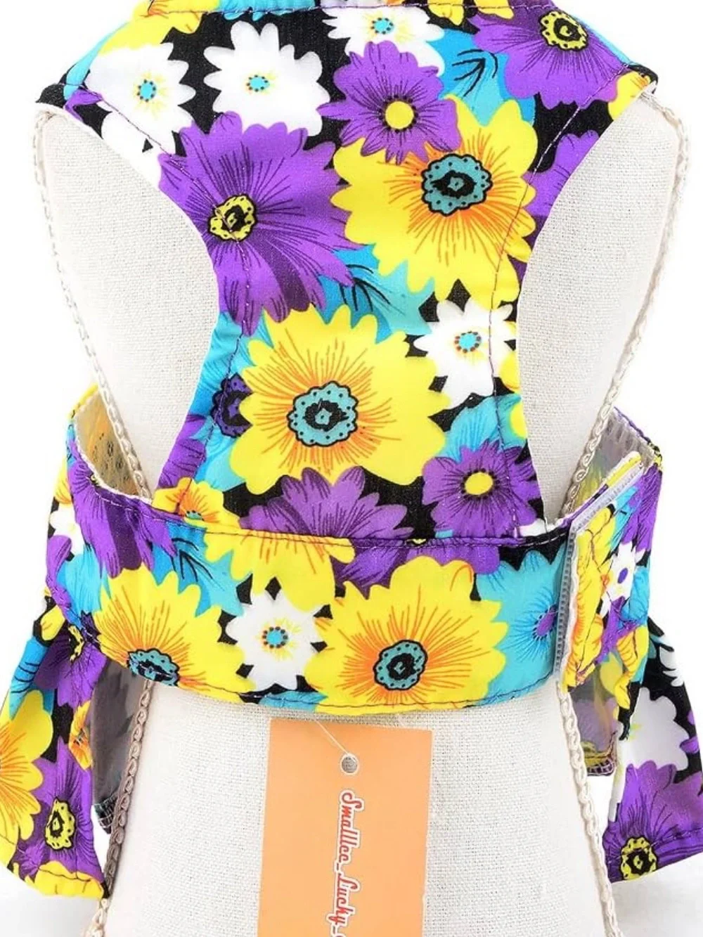 Floral Harness Dress for Small Dogs Adjustable w/Matching Leash!